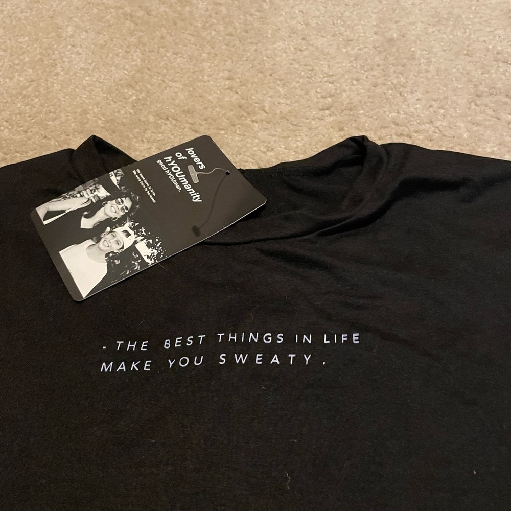 Black Graphic Muscle Tee